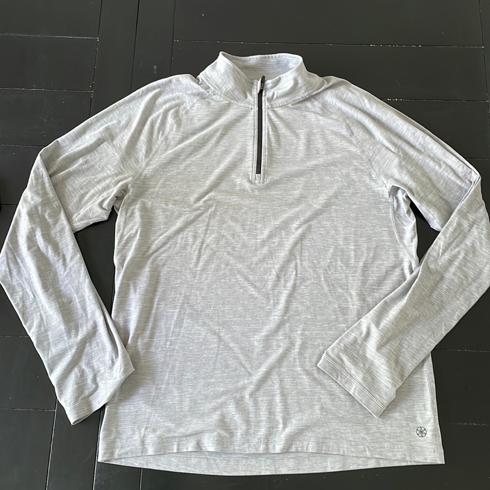Men’s 3/4 zip long sleeve shirt